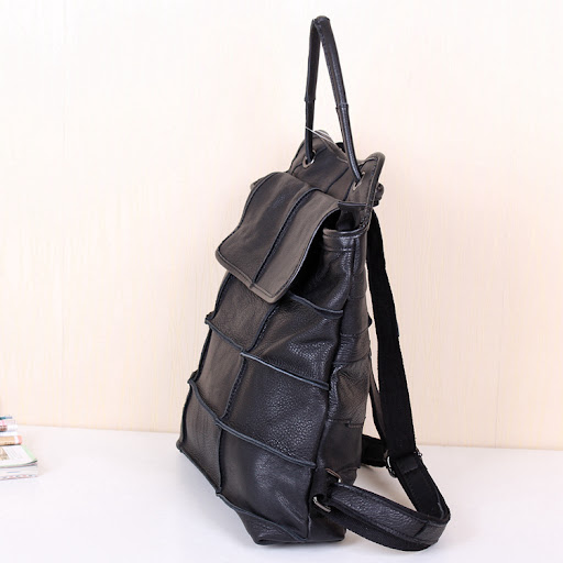 Title 8, Sac à dos avec coutures spéciales en cuir de pr...