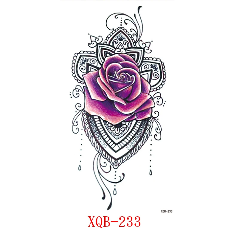 Kleiner Papier Tattoo Aufkleber für Arme, Blumen, Buchstaben, Tiere. Einfach anzubringen und ein toller Look!