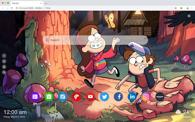 Gravity Falls New Tab Page HD Wallpapers 