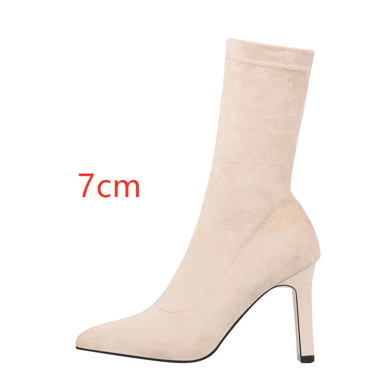 Title 8, Damen Square Heel Mid-Tube High Heels für Komfo...