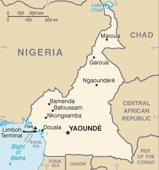 Cameroon map