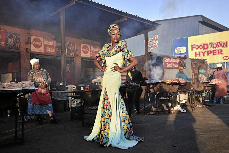 Postgraduate student and queer activist Belinda Qaqamba Ka-Fassie holds the Miss Drag SA title and is the force behind the #BlackDragMagic project shot in Khayelitsha.