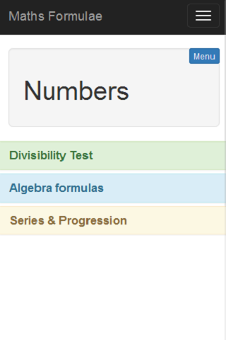 Maths Formulae