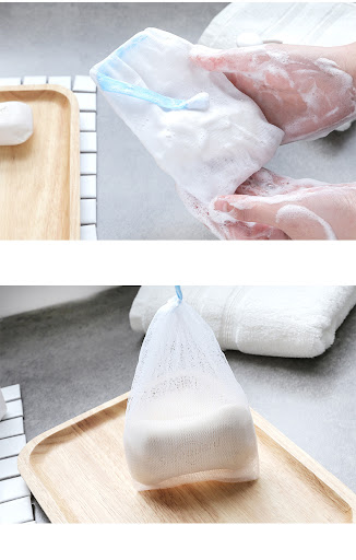 Title 5, Handmade soap foaming net creating rich lather ...