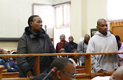 Nqobile Ndlovu and Mthunzi Zulu, the two accused in the Soweto boys killings at the Protea Magistrate's Court. 