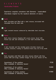 Fabelle Chocolates menu 8