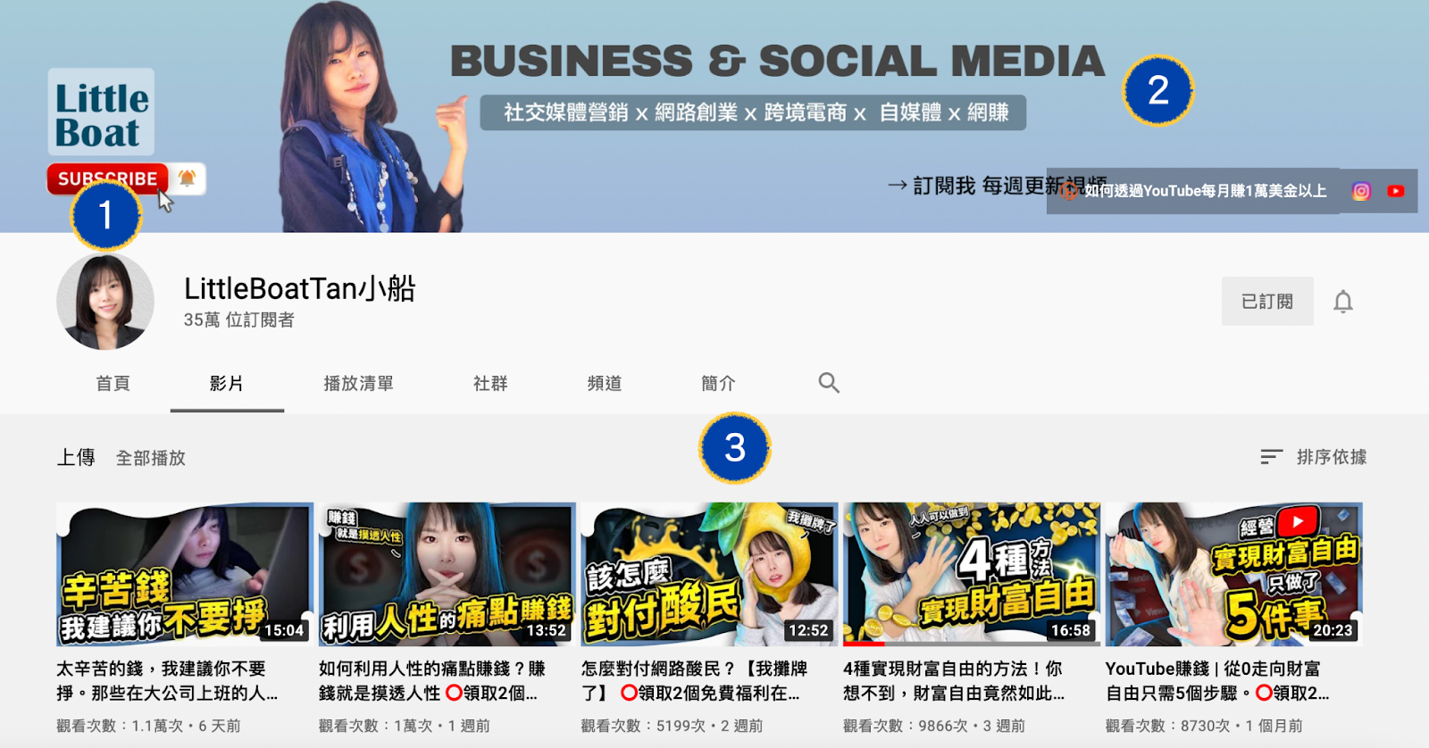 如何做youtube封面圖 影片縮圖 用3張圖打造你的 高點閱率 頻道 船染力