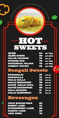 Sangam Sweets menu 1