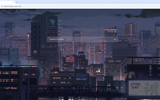 Night City Pixel Live Wallpaper screenshot 1