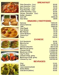 Manav Vaishno Dhaba menu 1