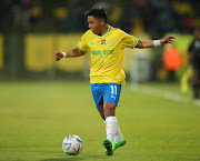 Marcelo Allende of Mamelodi Sundowns during the 2022 MTN8 match between Mamelodi Sundowns and Supersport United at Tuks Stadium, in Pretoria.