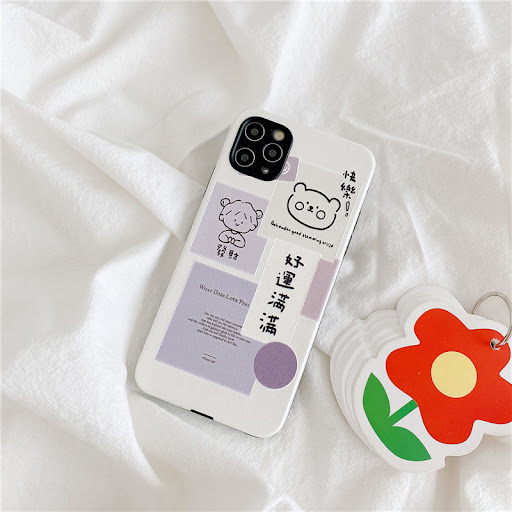 Title 2, Good Luck Cartoon Girl Shockproof Phone Case. P...