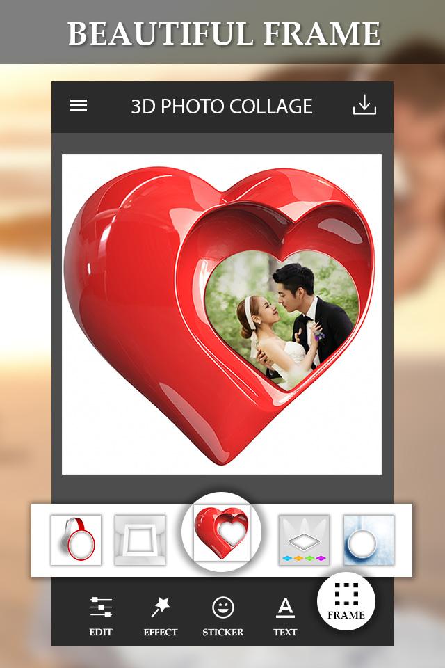 3D Photo Collage Maker Screen 3