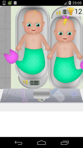 mermaid baby twins games