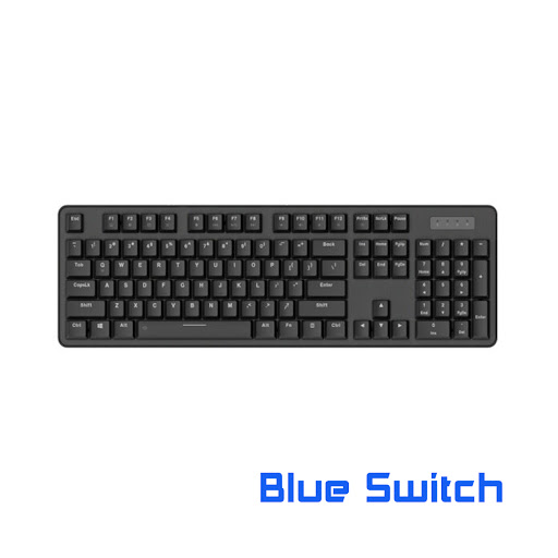 Bàn phím cơ không dây Dare-U EK810G (Blue D Switch) (Đen)