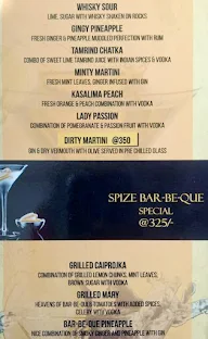 Spize Nothing Like That Bar Be Que menu 1