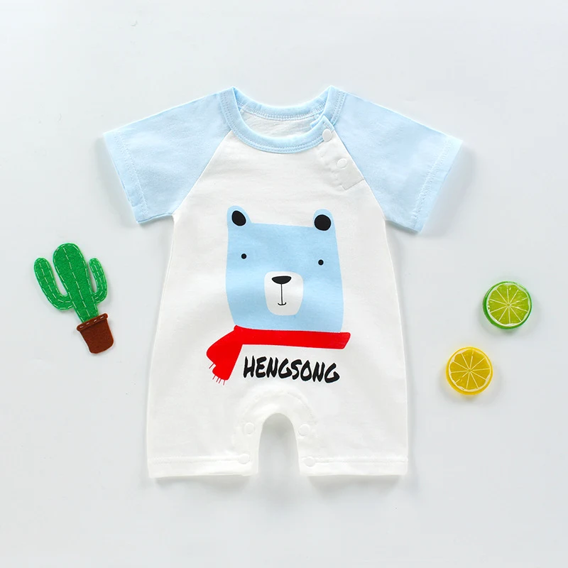 Title 3, Ropa para bebé de verano una pieza Algodón Mang...