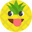 Funny Pineapple Emoji HD Wallpapers New Tab