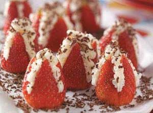 Heavenly Filled Strawberries Recipe