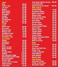 Chillz menu 1