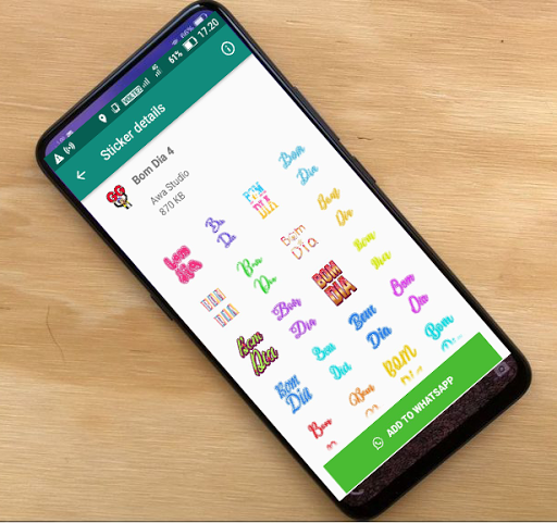 adesivos para whatsapp bom dia