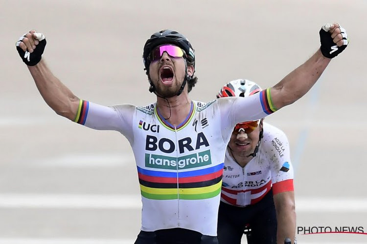 Wereldkampioen Peter Sagan reageert na veroveren van zijn tweede Monument