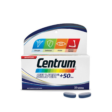 Centrum Silver, Multivitamínico para hombres y mujeres +50 x 30 Tabs  