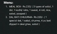 Padharo Sa Rajasthani Thali menu 1