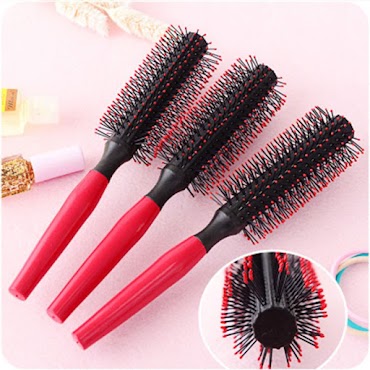 Lược Tròn Lô Cuốn Tạo Kiểu Đa Năng Dập Phồng Vuốt Keo Cho Gỡ Tóc Rối - Lược Rãnh Nhỏ Rẽ Ngôi