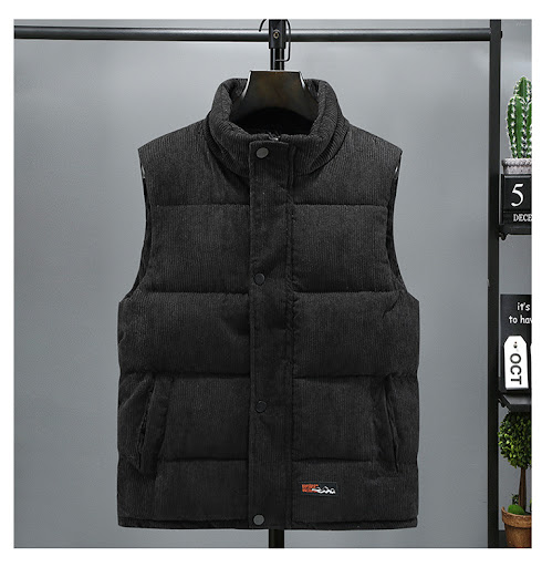 Title 4, Light Luxury Corduroy Mens Down Cotton Padded ...