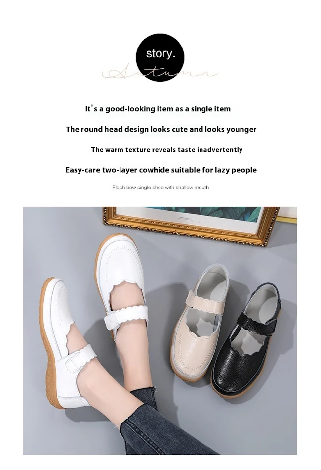 Scarpe casual piatte in pelle traforata punta tonda stile britannico morbido Gommino giapponese comfort e classe