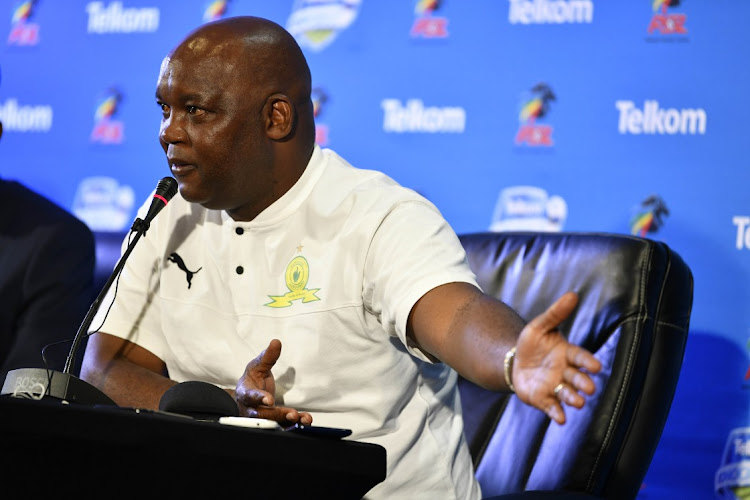 JOHANNESBURG, SOUTH AFRICA - OCTOBER 17: Mamelodi Sundowns coach Pitso Mosimane. Picture: LEFTY SHIVAMBU/GALLO IMAGES