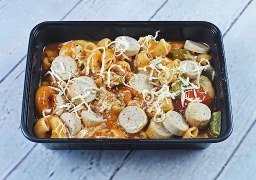 Italian Chicken Sausage Pasta In Red Sauce