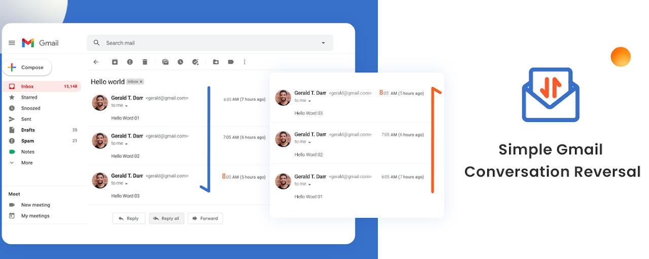 Gmail Conversation Reversal Preview image 2