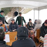 on the Cogwheel Train to Mount Rigi in Lucerne, Switzerland 