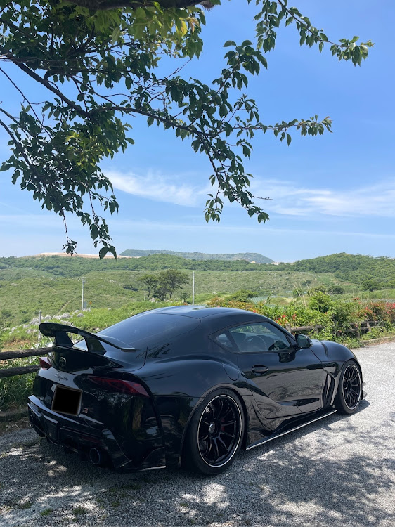 スープラの#平尾台・写メ活・徹夜明け・低そうで低くない少し低いクルマ・夏間近に関するカスタム事例の投稿画像2枚目