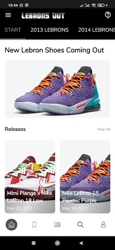 Screenshot Lebron James Shoes - Releases