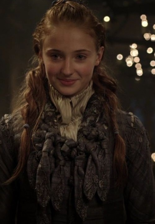 Sansa Stark in the very first episode of 'GoT'.