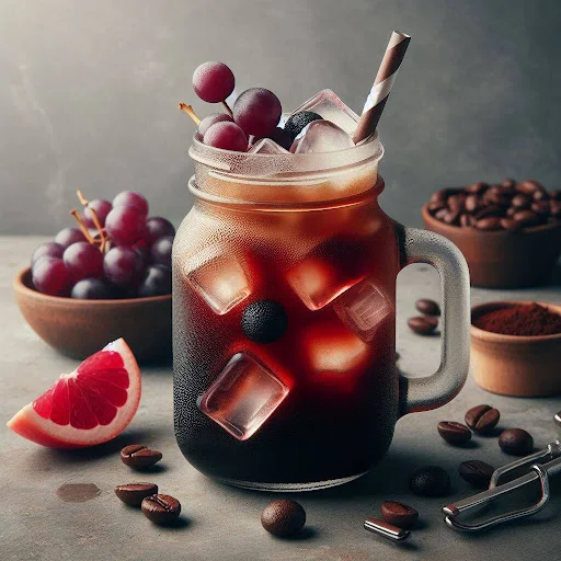 Red Wine Sangria Coffee Cooler [450 Ml, 1 Mason Jar]