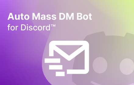 dSender - Mass DM bot for Discord™️ small promo image