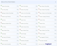 Cnc Fried Chicken menu 1