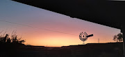 A splendid Karoo sunset view from Oasis cottage's stoep.