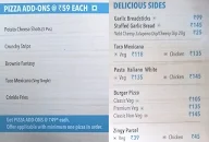 Domino's Pizza menu 3