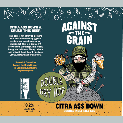 Logo of Against the Grain Double Dry Hopped Citra Ass Down