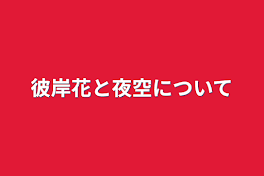 彼岸花と夜空について