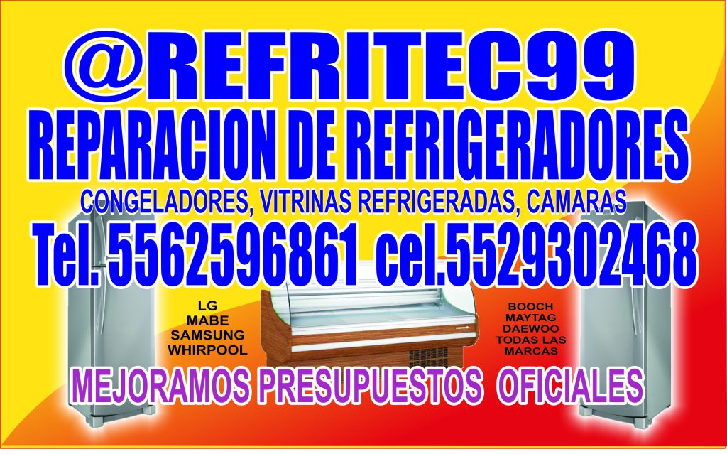 reparacion de refrigeradores cdmx