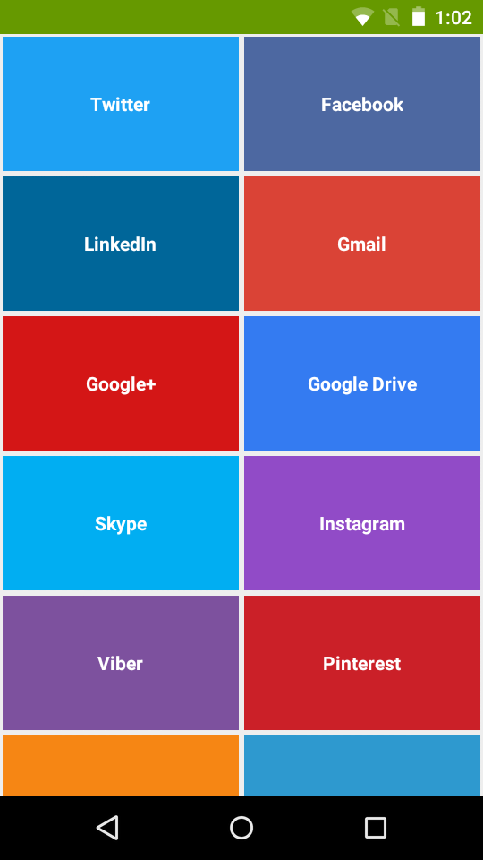 Social Hub Screen 1