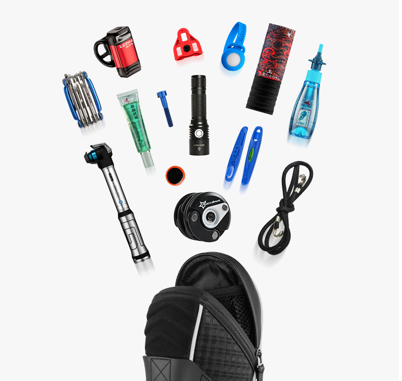 Fietszadeltas met grote capaciteit. Handige tas voor op de zadelpen, ideaal voor het meenemen van essentials op de fiets.