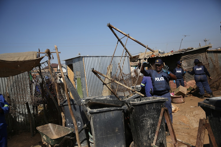 The police conducted a multi-stakeholder operation in Matholesville, near Roodepoort.