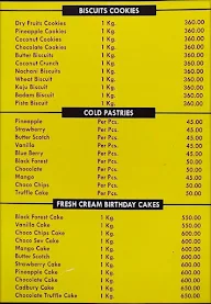 Banglore Iyangars Bakery And Cake Shop menu 1